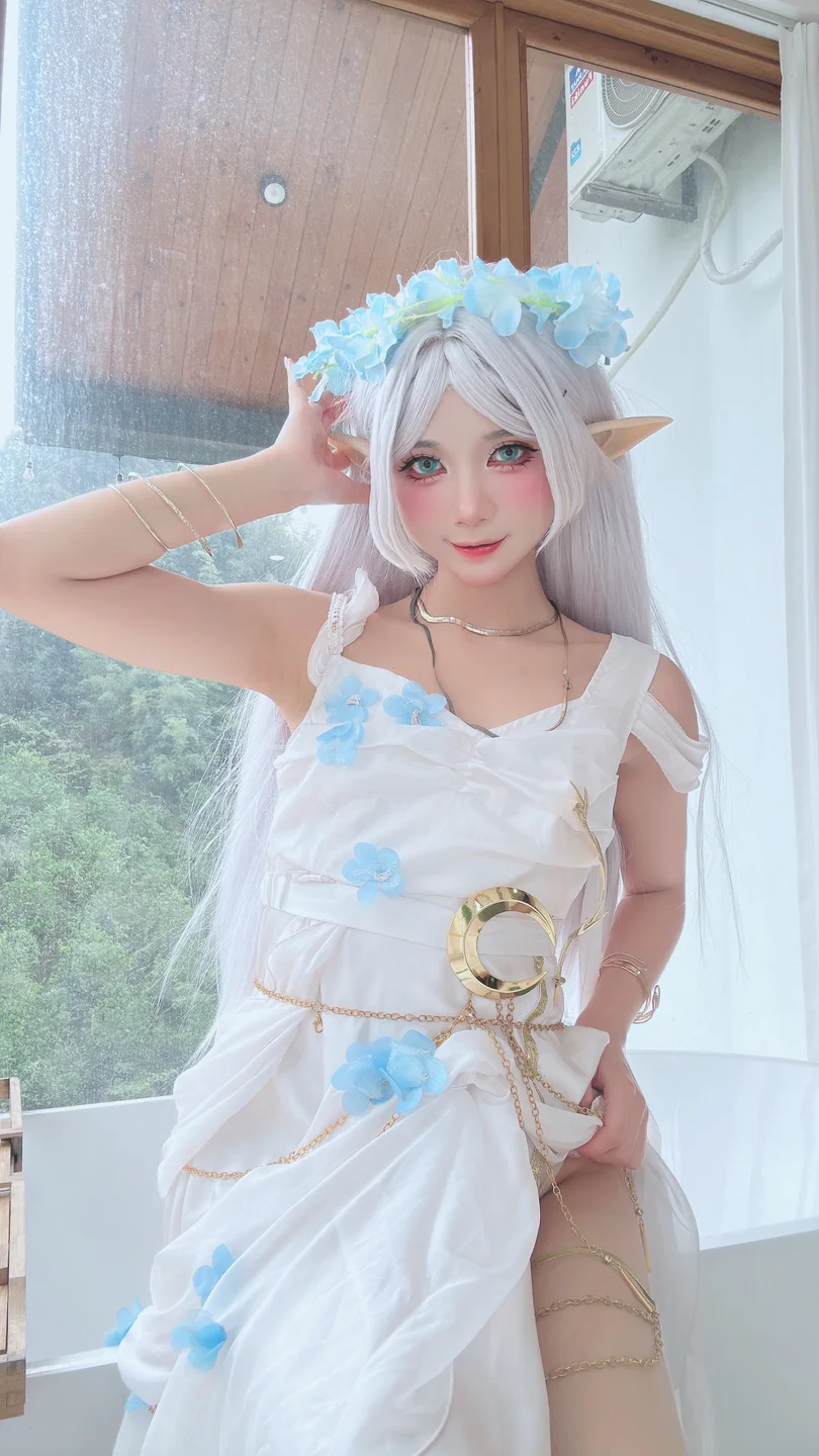 PoppaChan - Frieren Blue Valley Dress [78P,9V-1.34GB] tg@simisebaisi 【丝足阁】049.webp